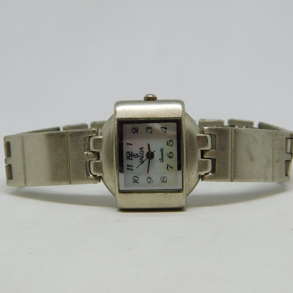 JALGA Mother of Pearl Dial Silver Tone Quartz Analog Women's Watch